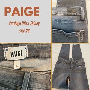 Paige Denim “Verdugo Ultra Skinny” size 26 Reg$219